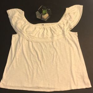OLD NAVY OFF THE SHOULDER WOMENS TOP